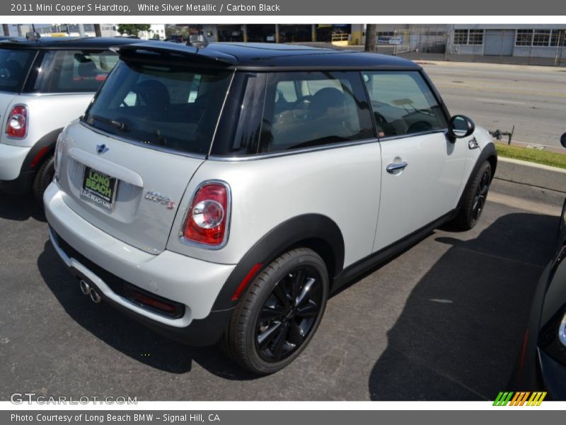 White Silver Metallic / Carbon Black 2011 Mini Cooper S Hardtop