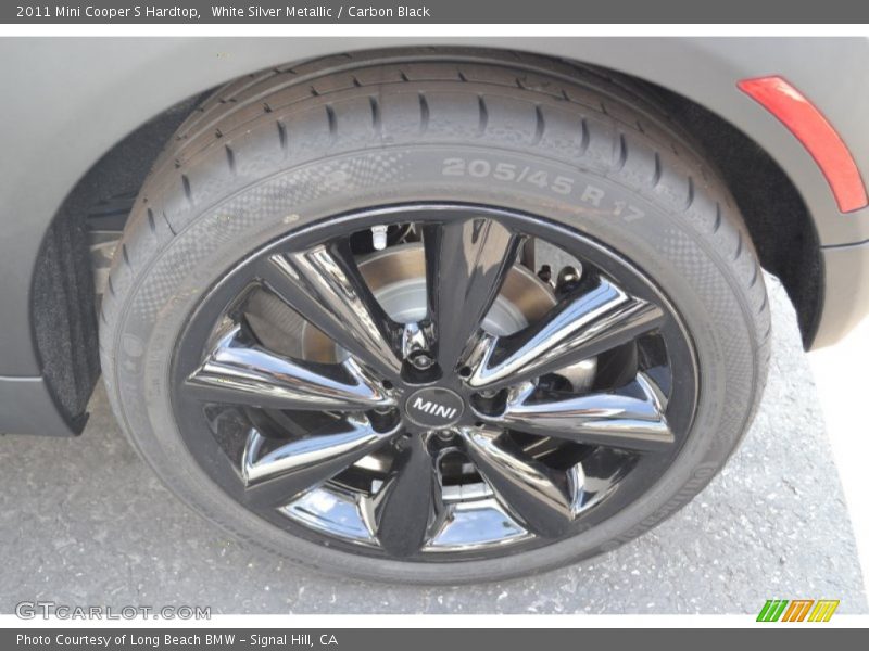 White Silver Metallic / Carbon Black 2011 Mini Cooper S Hardtop