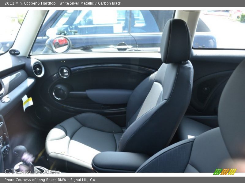 White Silver Metallic / Carbon Black 2011 Mini Cooper S Hardtop