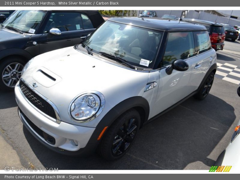 White Silver Metallic / Carbon Black 2011 Mini Cooper S Hardtop
