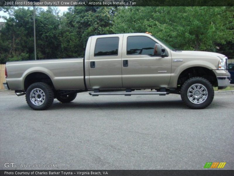 Arizona Beige Metallic / Tan 2007 Ford F350 Super Duty XLT Crew Cab 4x4