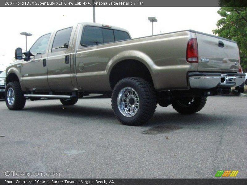 Arizona Beige Metallic / Tan 2007 Ford F350 Super Duty XLT Crew Cab 4x4