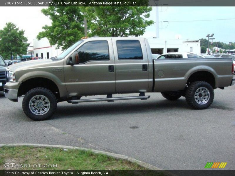 Arizona Beige Metallic / Tan 2007 Ford F350 Super Duty XLT Crew Cab 4x4