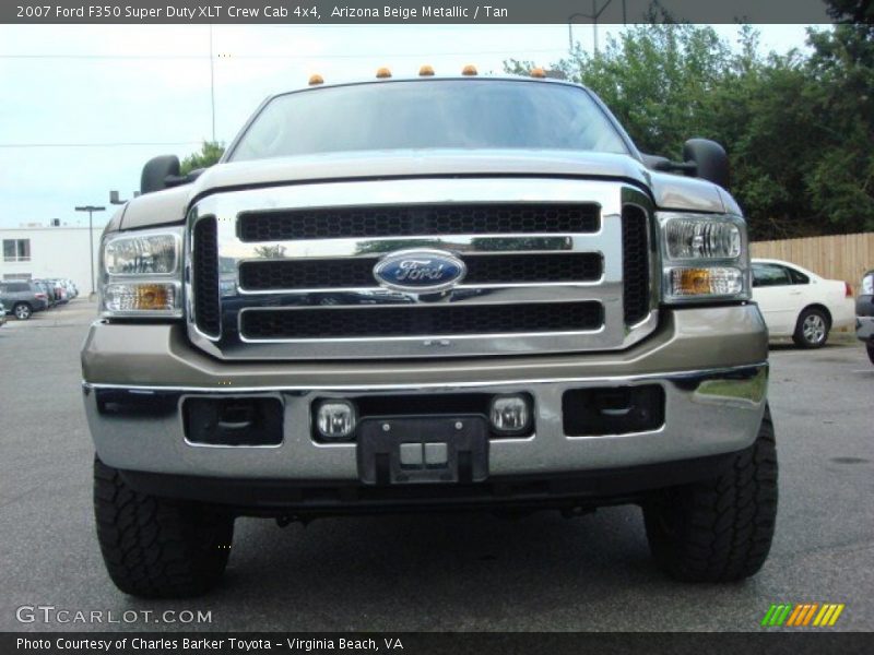 Arizona Beige Metallic / Tan 2007 Ford F350 Super Duty XLT Crew Cab 4x4