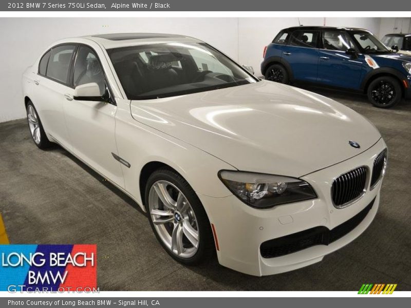 Alpine White / Black 2012 BMW 7 Series 750Li Sedan