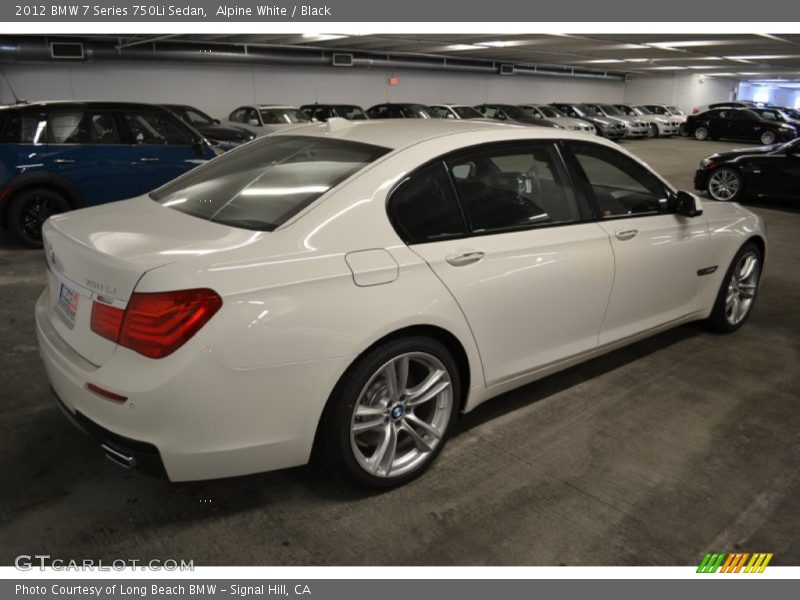 Alpine White / Black 2012 BMW 7 Series 750Li Sedan