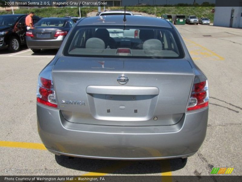 Magnetic Gray / Charcoal/Steel 2008 Nissan Sentra 2.0 S