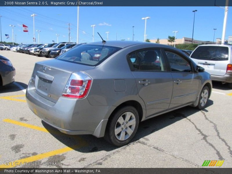 Magnetic Gray / Charcoal/Steel 2008 Nissan Sentra 2.0 S