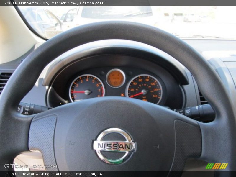 Magnetic Gray / Charcoal/Steel 2008 Nissan Sentra 2.0 S