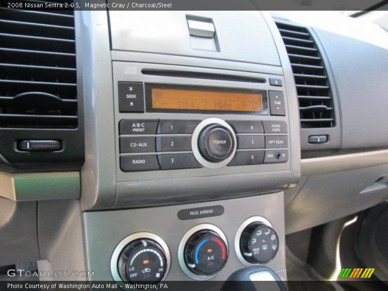 Magnetic Gray / Charcoal/Steel 2008 Nissan Sentra 2.0 S