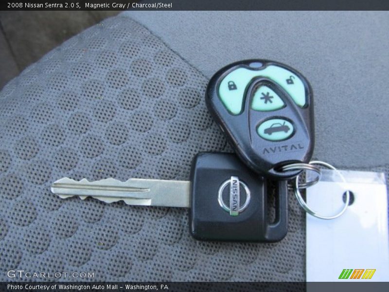 Magnetic Gray / Charcoal/Steel 2008 Nissan Sentra 2.0 S