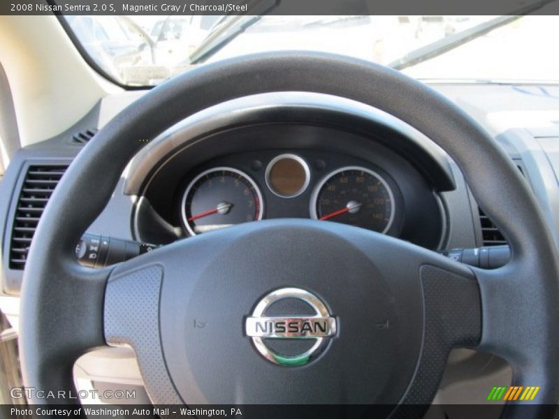 Magnetic Gray / Charcoal/Steel 2008 Nissan Sentra 2.0 S