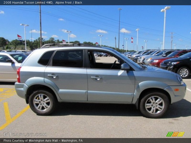 Alpine Frost / Black 2008 Hyundai Tucson Limited 4WD