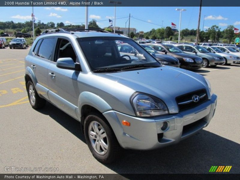 Alpine Frost / Black 2008 Hyundai Tucson Limited 4WD