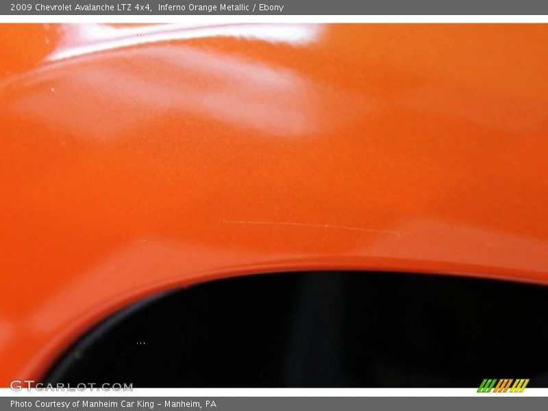 Inferno Orange Metallic / Ebony 2009 Chevrolet Avalanche LTZ 4x4