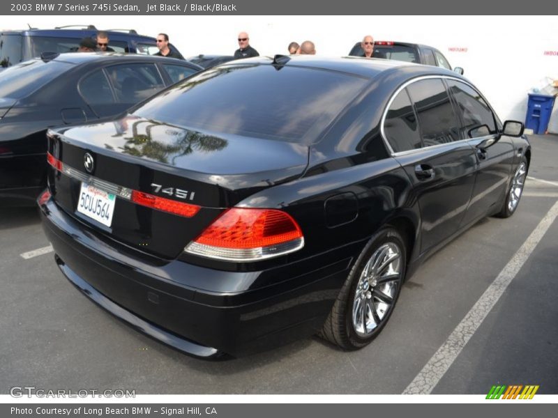 Jet Black / Black/Black 2003 BMW 7 Series 745i Sedan