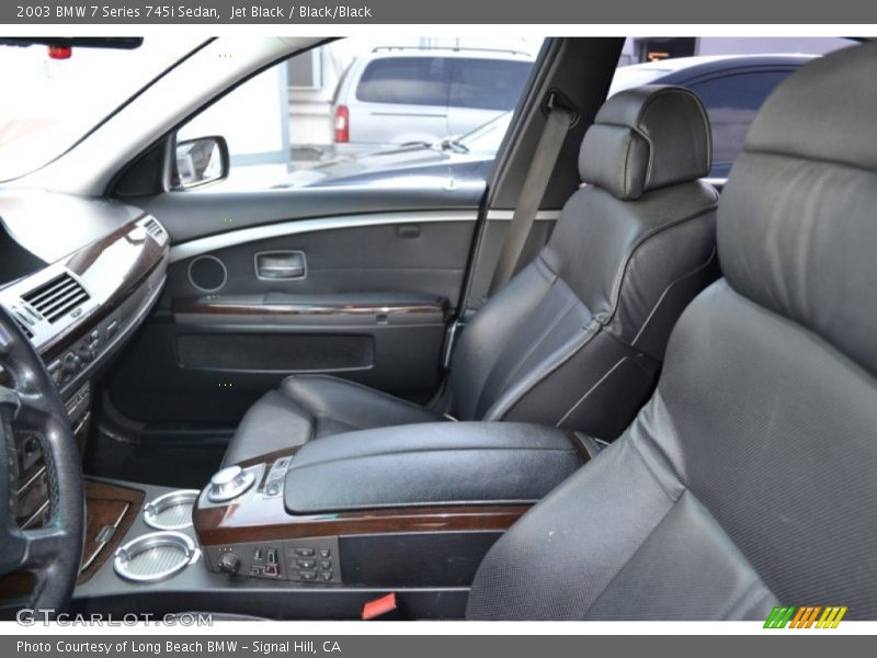 Jet Black / Black/Black 2003 BMW 7 Series 745i Sedan
