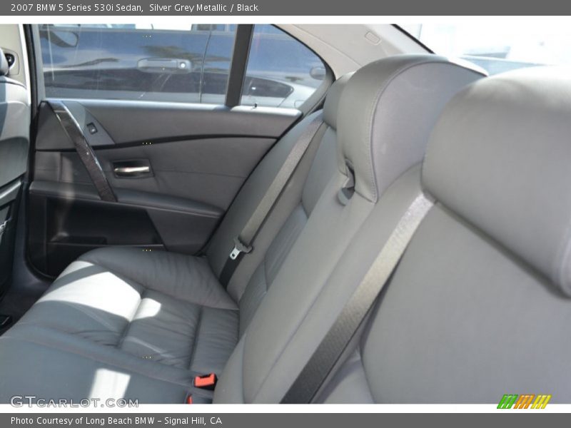 Silver Grey Metallic / Black 2007 BMW 5 Series 530i Sedan