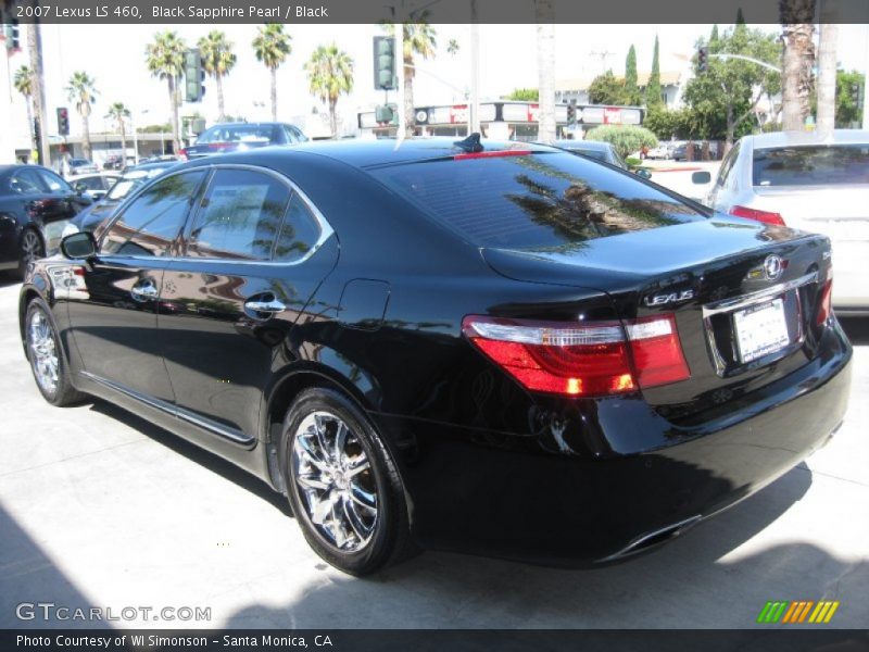 Black Sapphire Pearl / Black 2007 Lexus LS 460