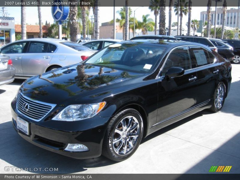 Black Sapphire Pearl / Black 2007 Lexus LS 460