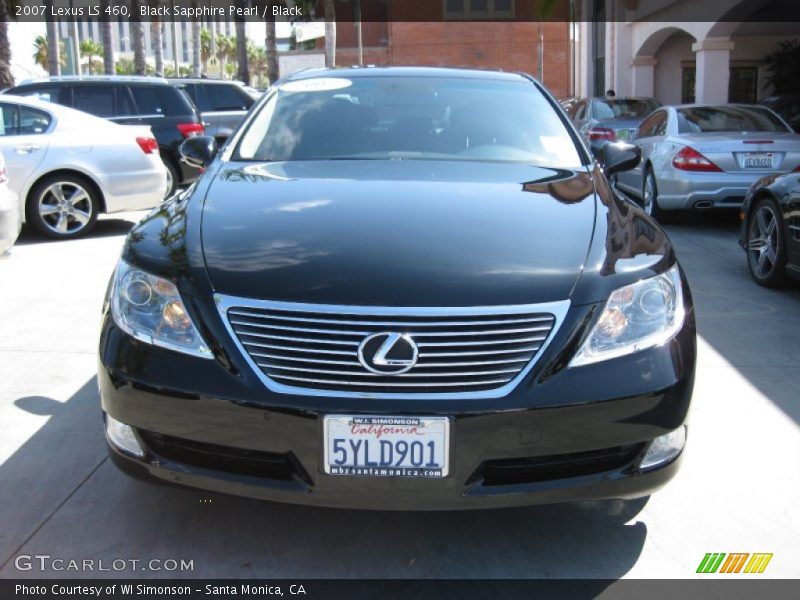 Black Sapphire Pearl / Black 2007 Lexus LS 460
