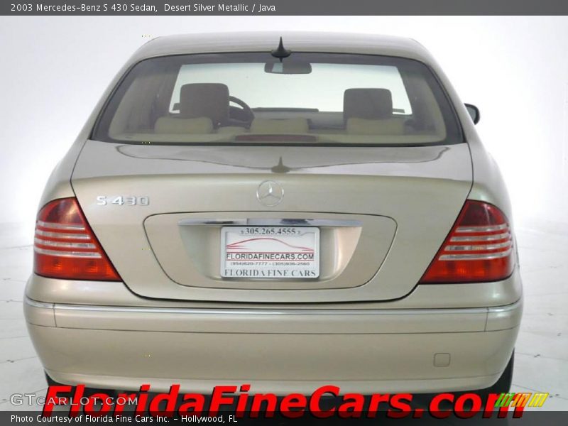 Desert Silver Metallic / Java 2003 Mercedes-Benz S 430 Sedan