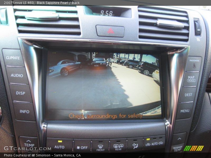 Black Sapphire Pearl / Black 2007 Lexus LS 460