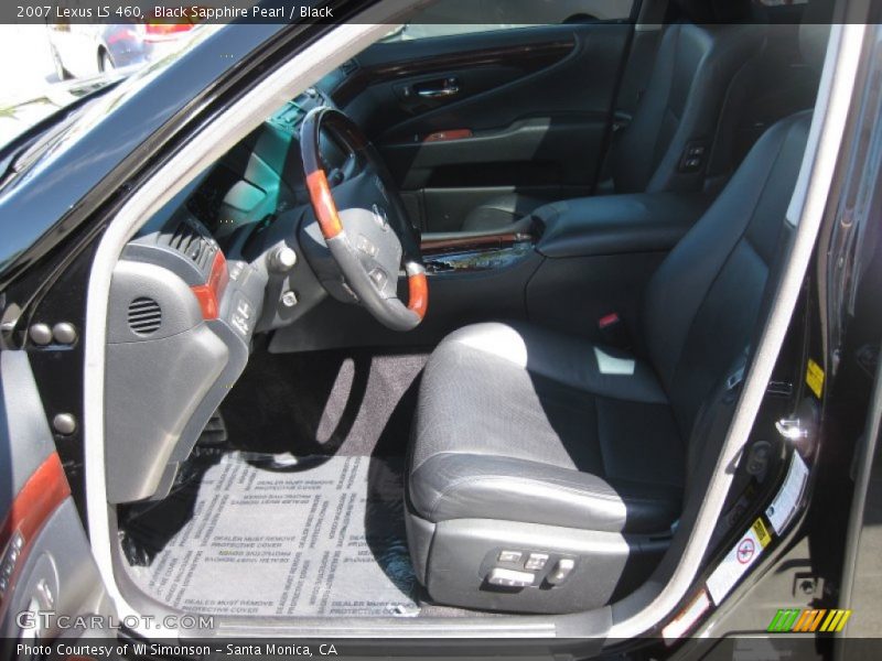 Black Sapphire Pearl / Black 2007 Lexus LS 460