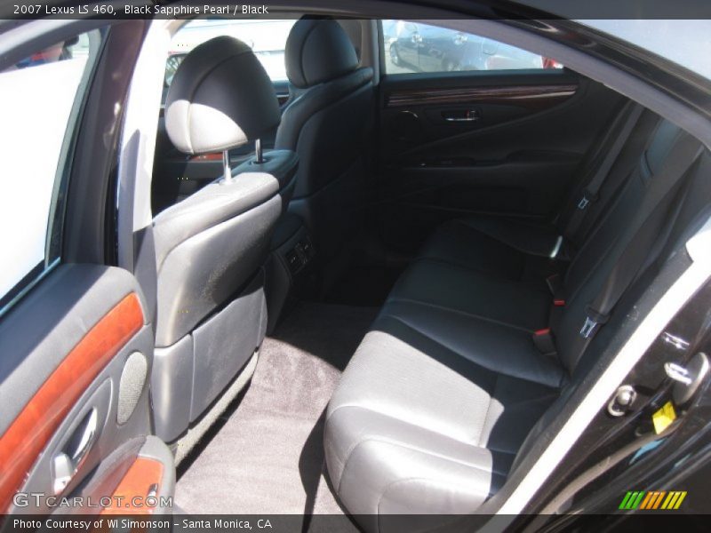 Black Sapphire Pearl / Black 2007 Lexus LS 460