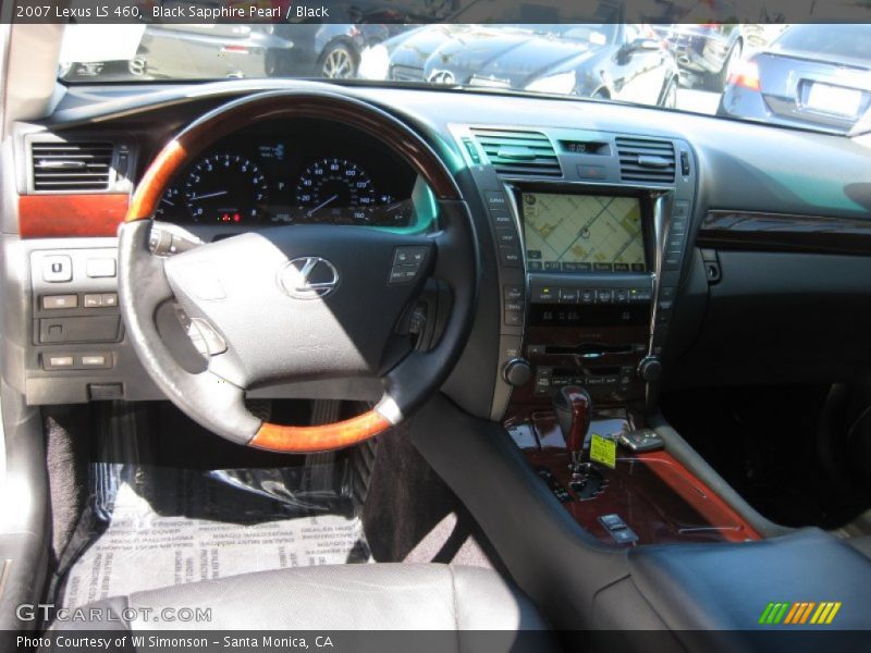 Black Sapphire Pearl / Black 2007 Lexus LS 460