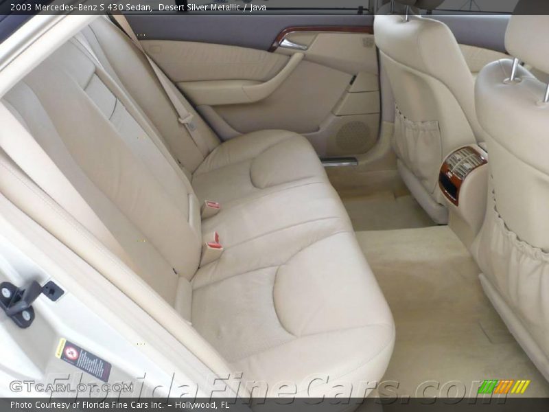 Desert Silver Metallic / Java 2003 Mercedes-Benz S 430 Sedan