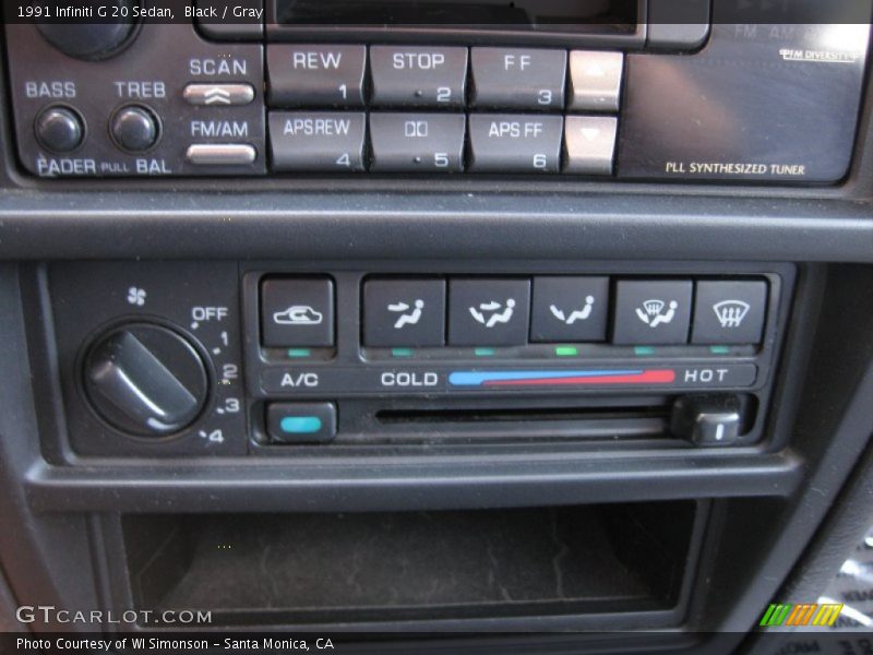 Controls of 1991 G 20 Sedan