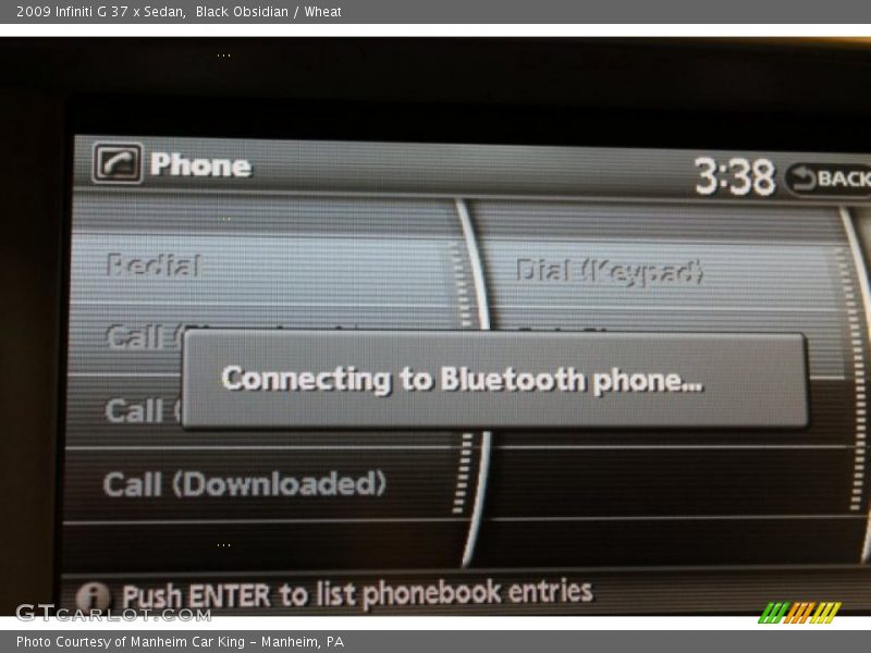 Black Obsidian / Wheat 2009 Infiniti G 37 x Sedan