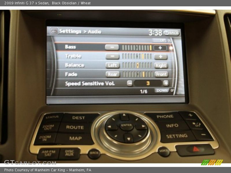 Black Obsidian / Wheat 2009 Infiniti G 37 x Sedan