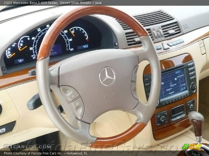 Desert Silver Metallic / Java 2003 Mercedes-Benz S 430 Sedan