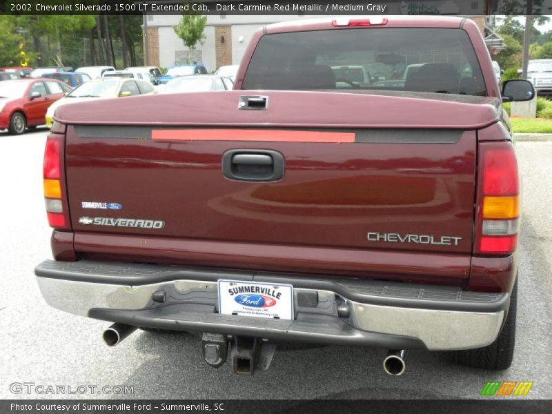 Dark Carmine Red Metallic / Medium Gray 2002 Chevrolet Silverado 1500 LT Extended Cab