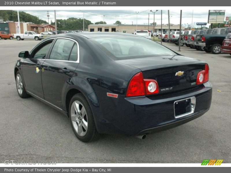 Imperial Blue Metallic / Titanium 2010 Chevrolet Malibu LT Sedan