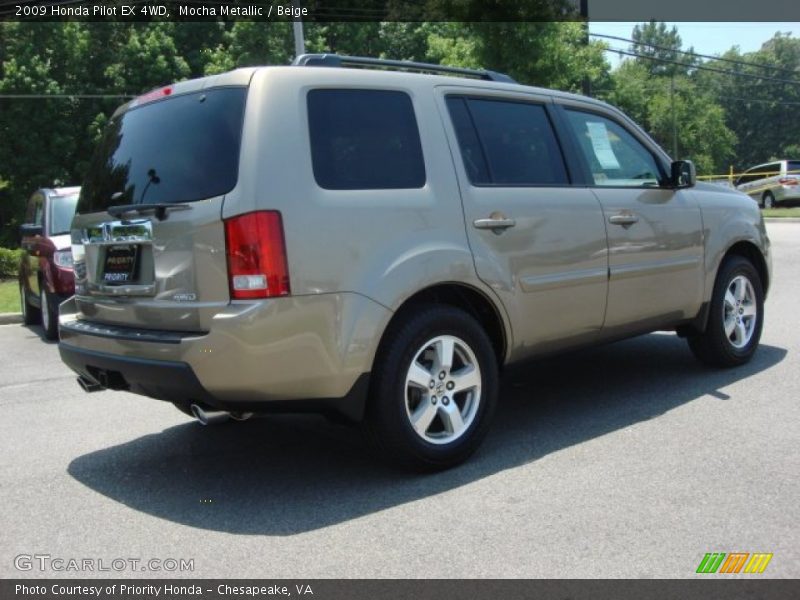 Mocha Metallic / Beige 2009 Honda Pilot EX 4WD