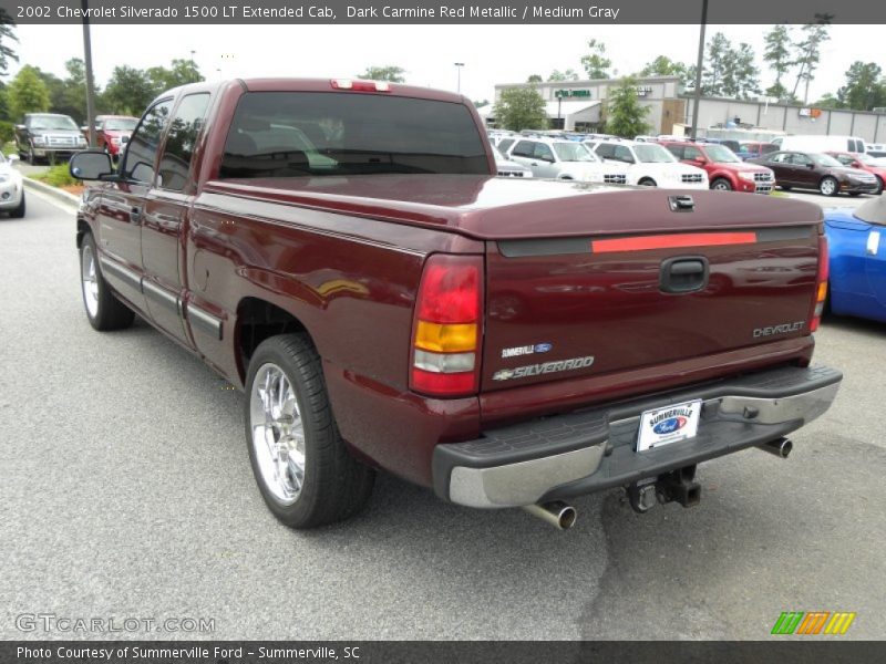 Dark Carmine Red Metallic / Medium Gray 2002 Chevrolet Silverado 1500 LT Extended Cab