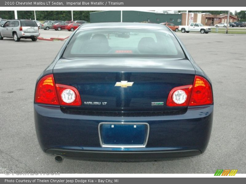 Imperial Blue Metallic / Titanium 2010 Chevrolet Malibu LT Sedan