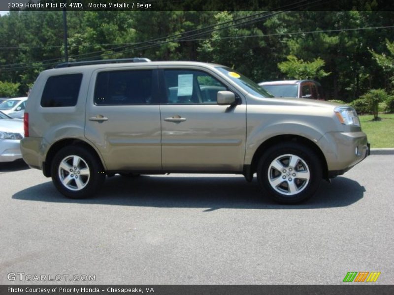 Mocha Metallic / Beige 2009 Honda Pilot EX 4WD
