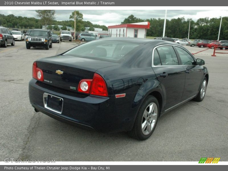 Imperial Blue Metallic / Titanium 2010 Chevrolet Malibu LT Sedan