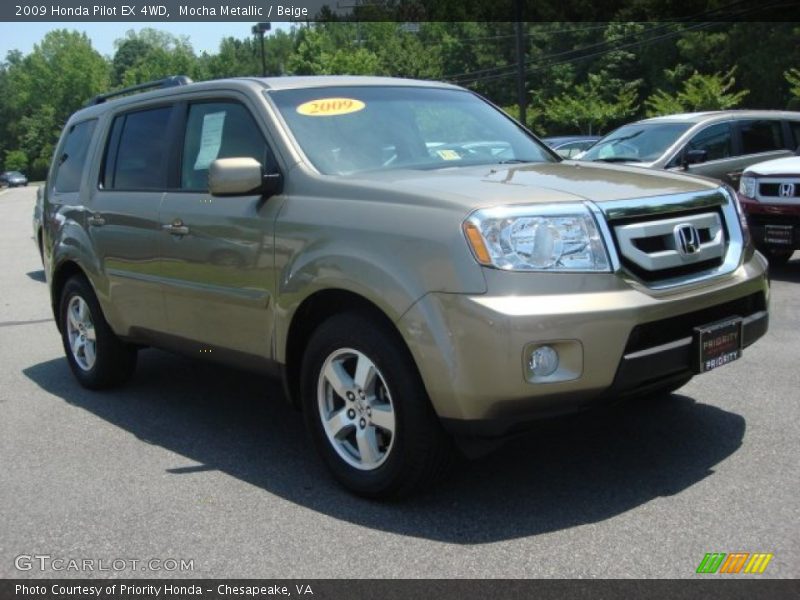 Mocha Metallic / Beige 2009 Honda Pilot EX 4WD