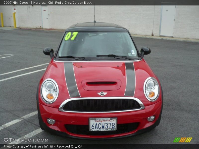 Chili Red / Grey/Carbon Black 2007 Mini Cooper S Hardtop