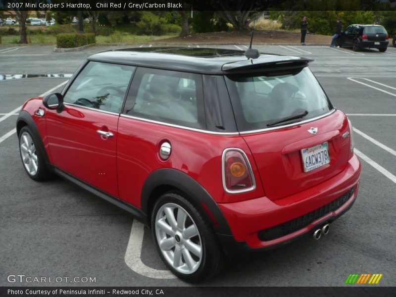 Chili Red / Grey/Carbon Black 2007 Mini Cooper S Hardtop