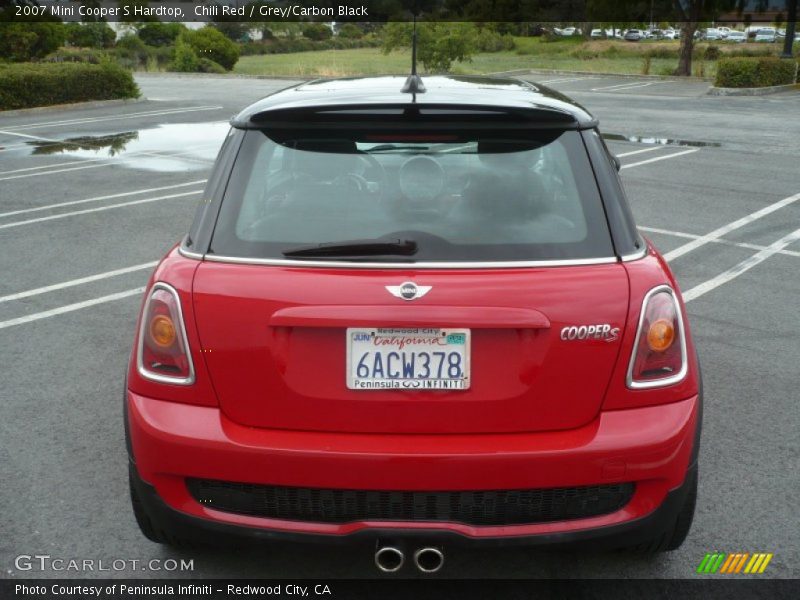 Chili Red / Grey/Carbon Black 2007 Mini Cooper S Hardtop