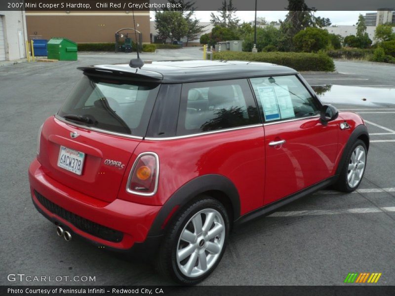 Chili Red / Grey/Carbon Black 2007 Mini Cooper S Hardtop