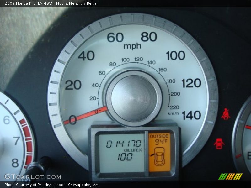 Mocha Metallic / Beige 2009 Honda Pilot EX 4WD