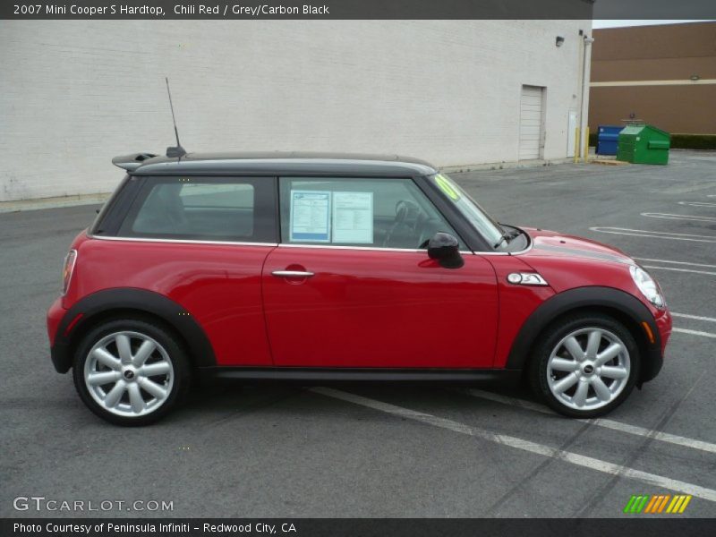 Chili Red / Grey/Carbon Black 2007 Mini Cooper S Hardtop