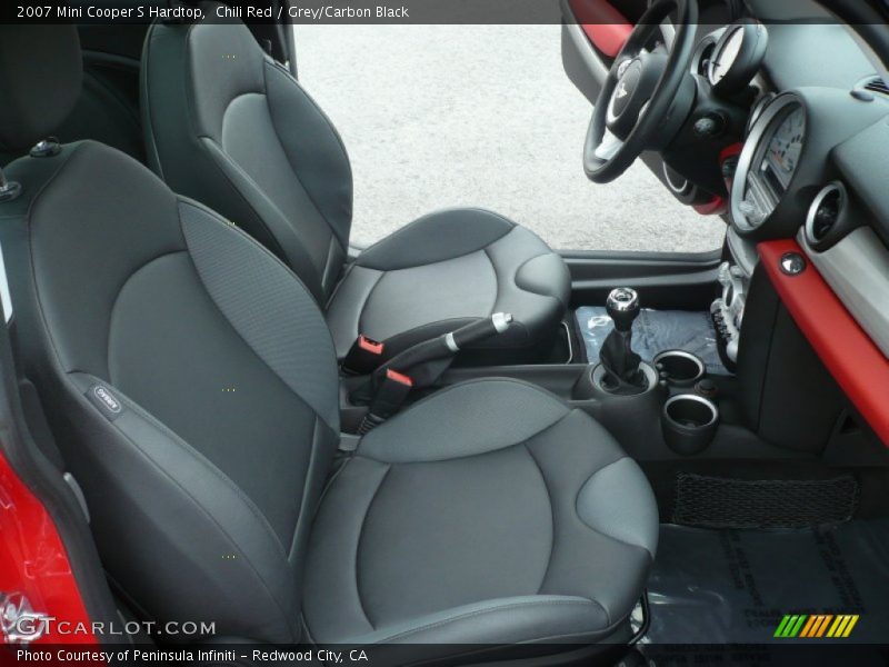 Chili Red / Grey/Carbon Black 2007 Mini Cooper S Hardtop